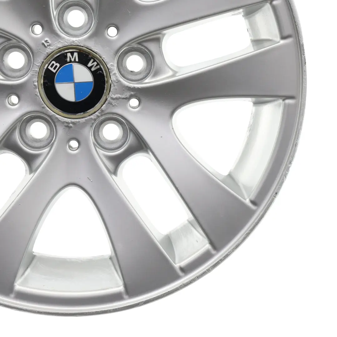 Alloy Wheel Rim 16" Double Spoke 156 7J ET:34 6775595 to BMW E90 E91 Silver with Part number 6765810 BMW E90 E91 Silver Alloy Wheel Rim 16" Double Spoke 156 7J ET:34 6775595 - SKU 6765810-1 - Part number 6765810