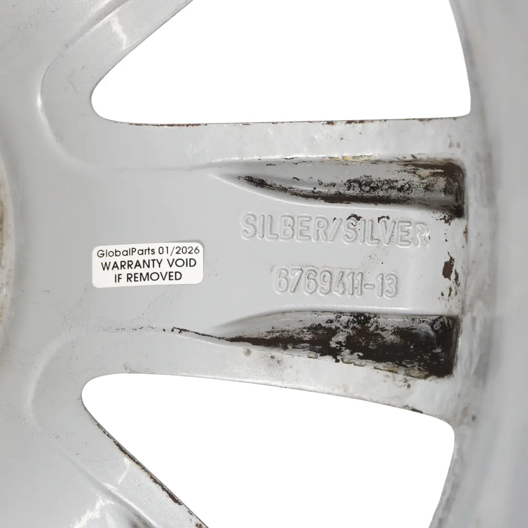 Mini Cooper One R50 R55 R56 Silver Wheel Alloy Rim 17" 7J ET:48 Crown Spoke 104 - SKU 6769411-1 - Part number 6769411