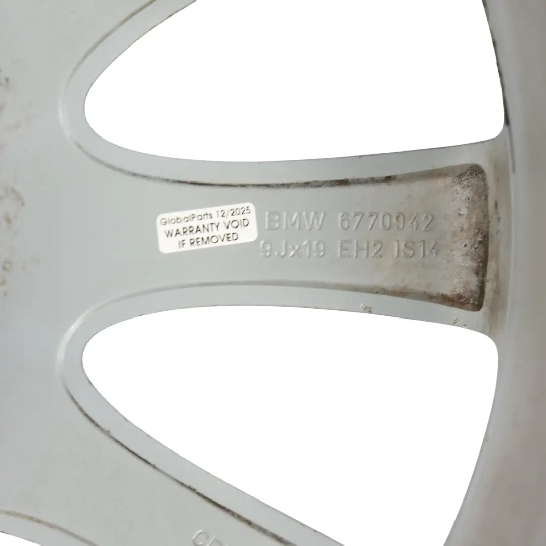 BMW E63 E64 Wheel Light Alloy Rim 19" Star Spoke 218 9J ET:14 - SKU 6770942-5 - Part number 6770942
