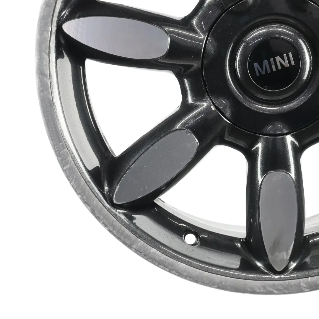 Llanta De aleacion 17" 7J ET:48 Night Spoke Limp-Home para Mini R50 R56 con número de pieza 6773800 Mini R50 R56 Llanta De aleacion 17" 7J ET:48 Night Spoke Limp-Home - SKU 6773800-3 - Número de pieza 6773800