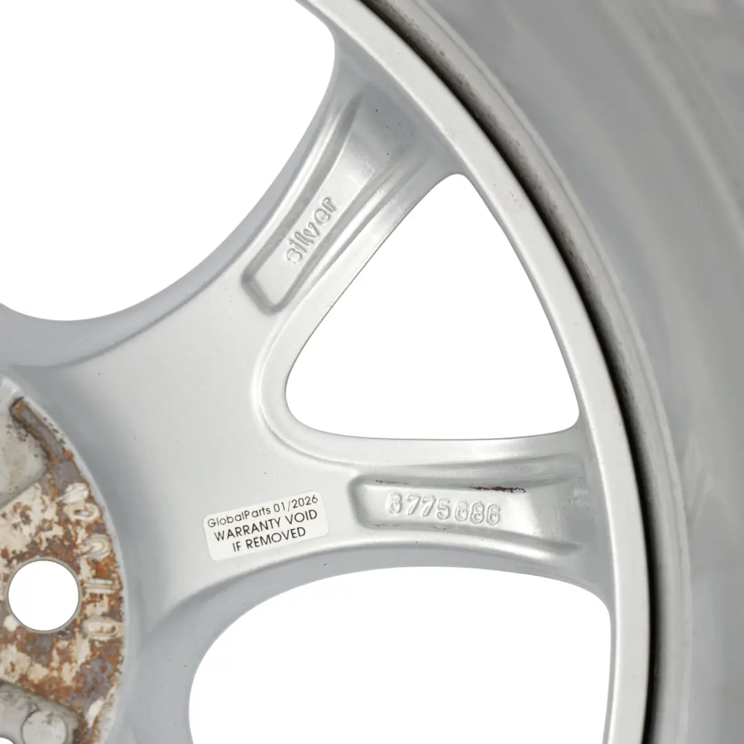 Mini Cooper R50 R56 llanta Aleacion De Plata 17 "7J ET:48 Web Cross Spoke 98 - SKU 6775686-4 - Número de pieza 6775686