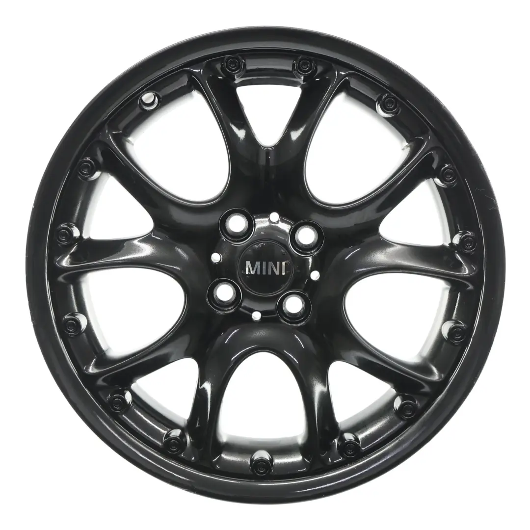 Nero Cerchione 7J ET: 48 17" Web Raggio Composite per Mini Cooper R50 R53 R55 R56 con numero di parte 6775686 Mini Cooper R50 R53 R55 R56 Nero Cerchione 7J ET: 48 17" Web Raggio Composite - SKU 6775686-5 - Numero di parte 6775686