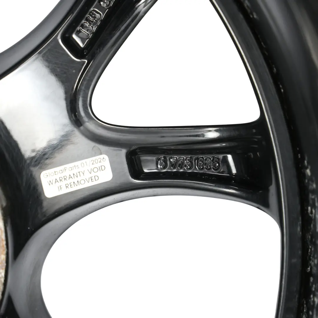 Mini Cooper R50 R53 R55 R56 Schwarz Felge 7J ET:48 17" Web Spoke Composite 98 - SKU 6775686-5 - Teilenummer 6775686