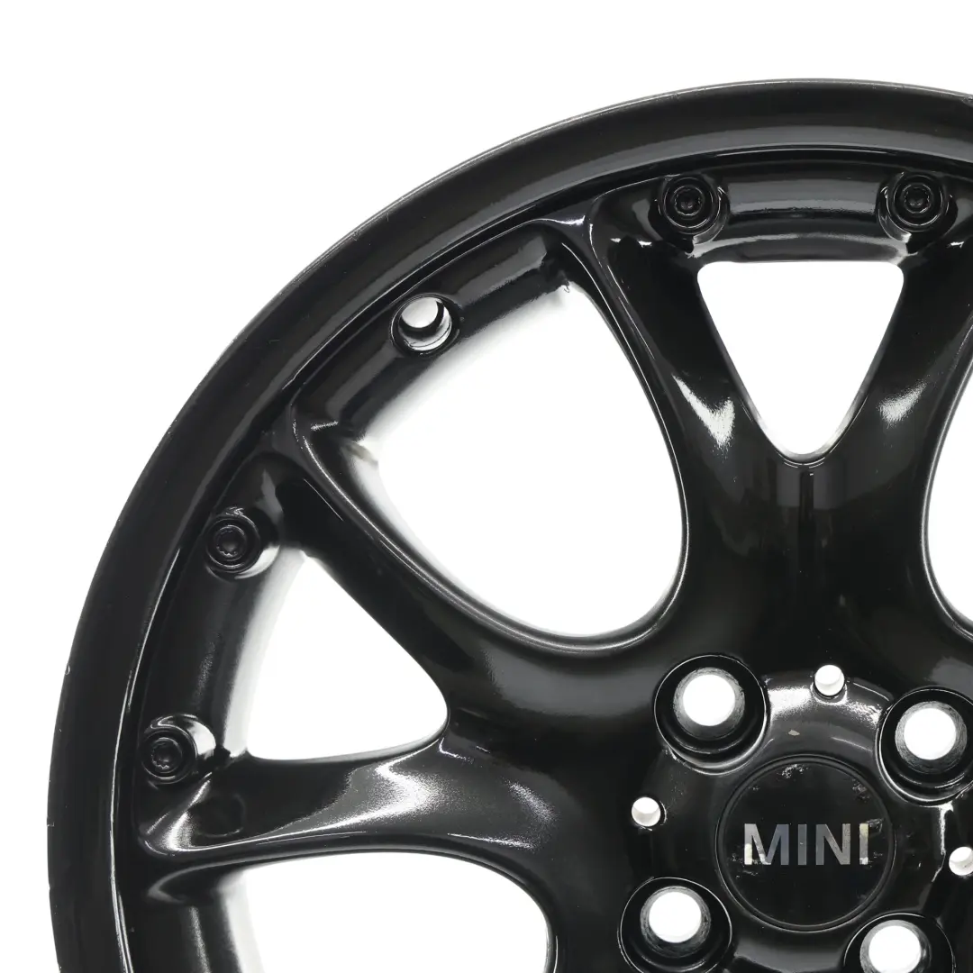 Mini Cooper R50 R55 R56 Black Wheel Alloy Rim 17" 7J ET:48 Web Cross Spoke 98 - SKU 6775686-5 - Part number 6775686