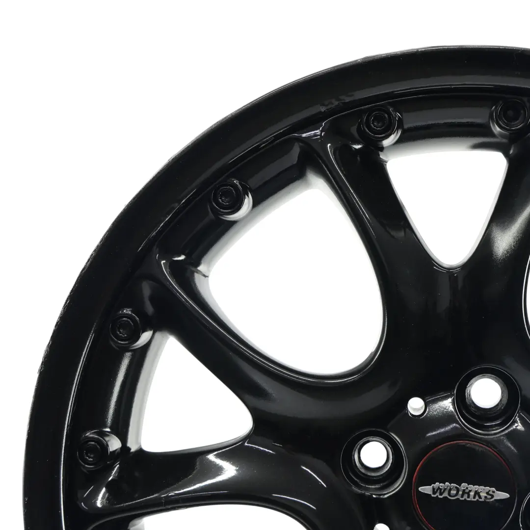 Mini Cooper R50 R55 R56 Black Wheel Alloy Rim 17" 7J ET:48 Web Cross Spoke 98 - SKU 6775686-6 - Part number 6775686