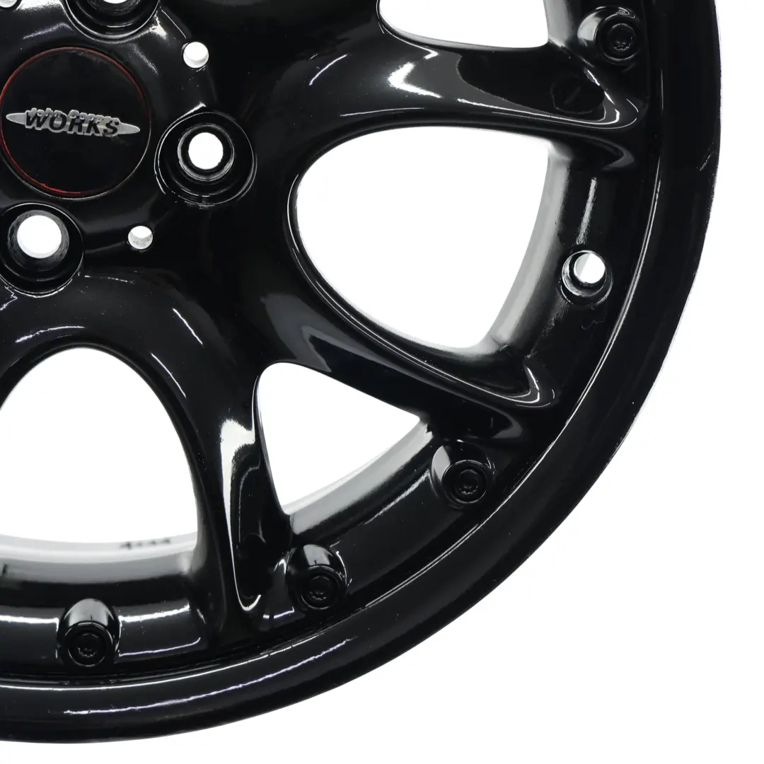 Mini Cooper R50 R53 R55 R56 Nero Cerchione 7J ET: 48 17" Web Raggio Composite - SKU 6775686-6 - Numero di parte 6775686