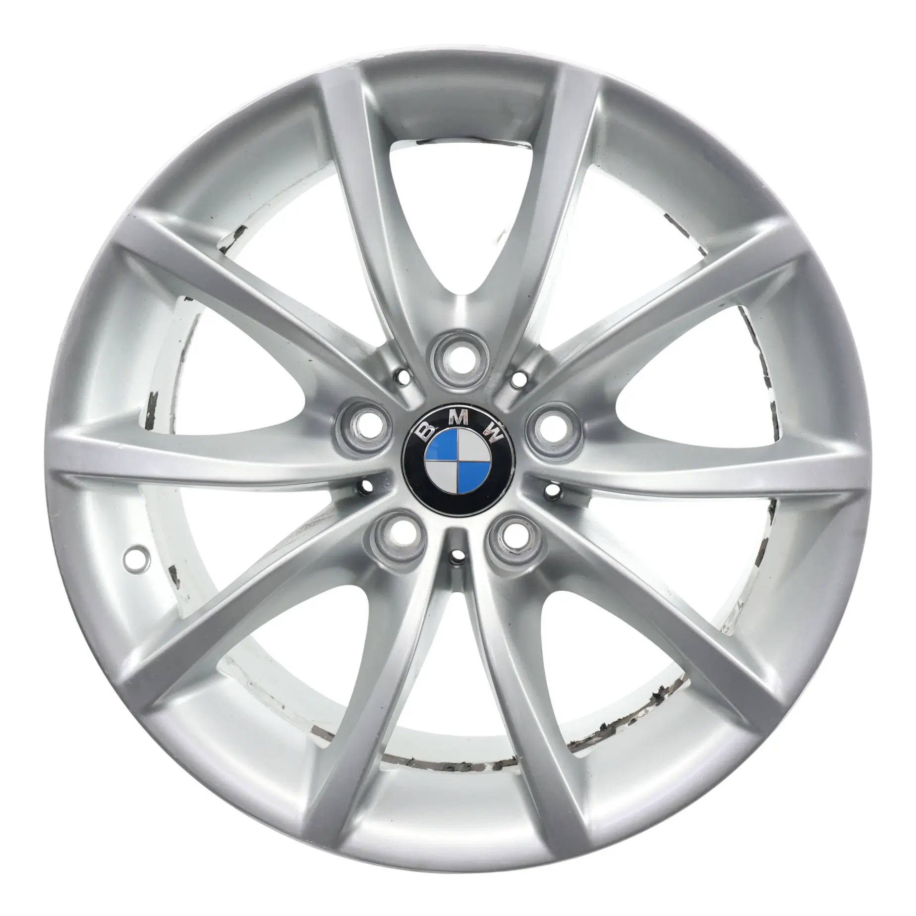 BMW E60 E61 Cerchi In Lega Argento 17" 8J ET:20 V-Spoke 245 6777348