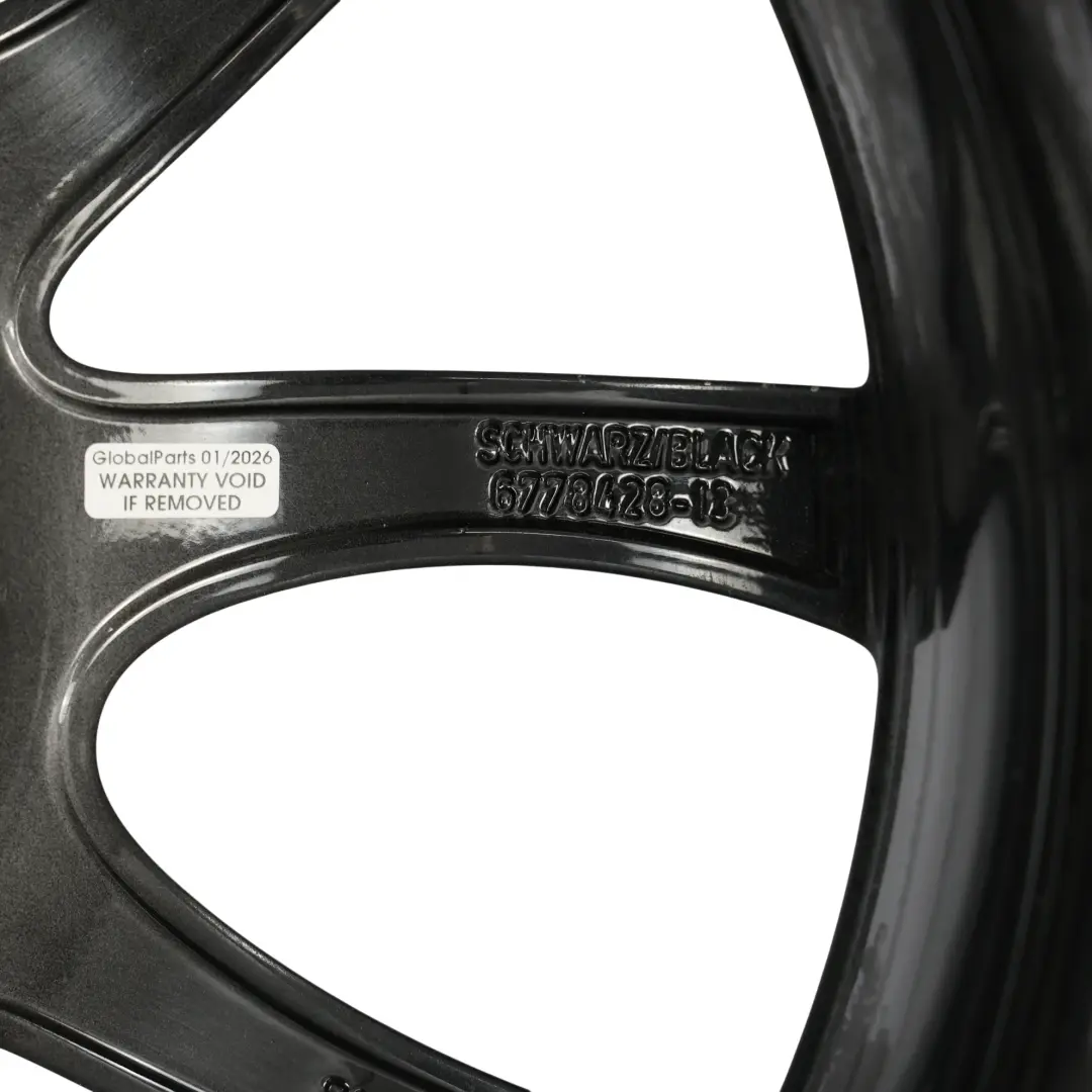 Jante alliage noire 18" à double rayon pour Mini R50 R56 John Cooper Works JCW à propos du numéro de pièce 6778428 Mini R50 R56 John Cooper Works JCW Jante alliage noire 18" à double rayon - SKU 6778428-2 - Numéro de pièce 6778428