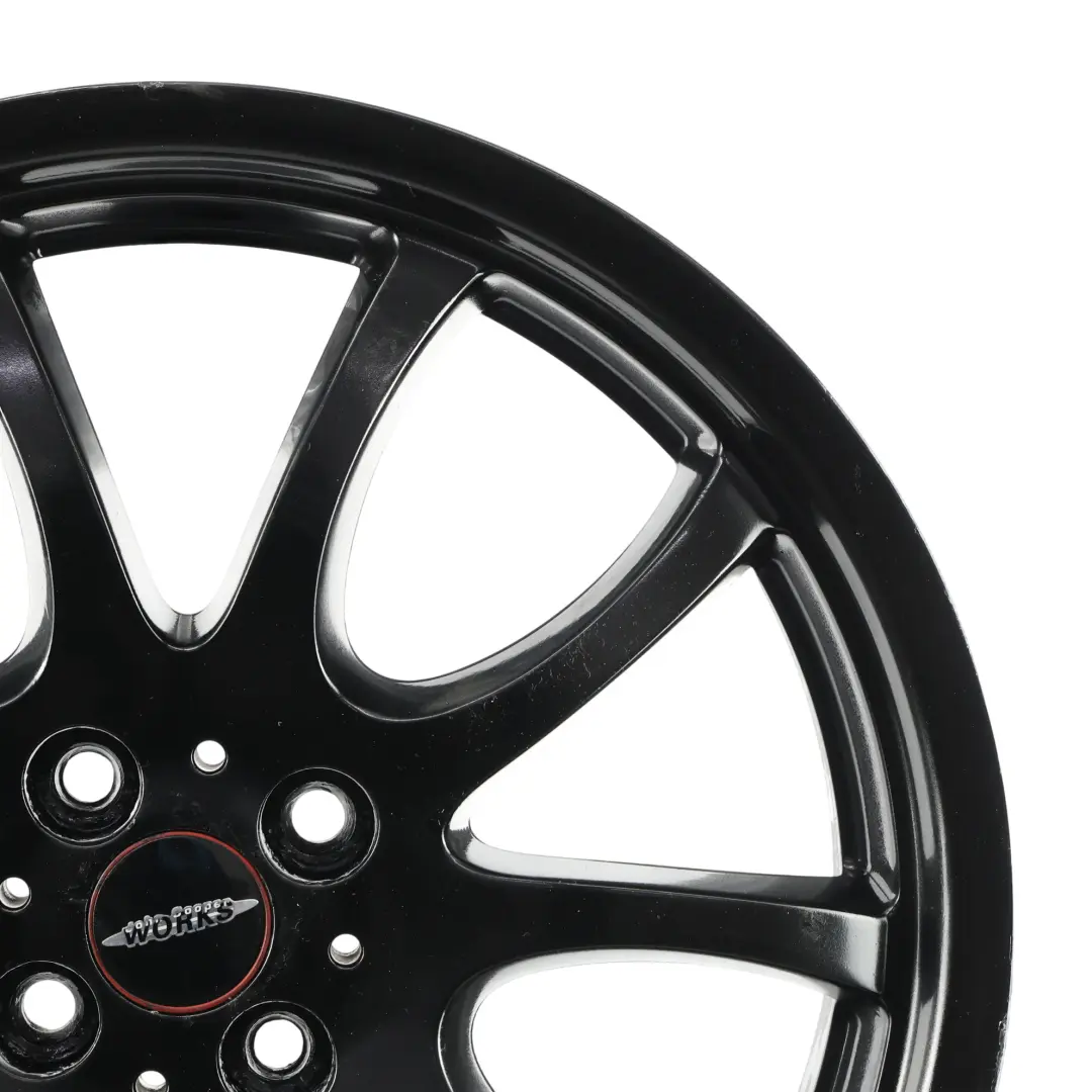 Llanta de Aleación Negra 18" Doble Radio para Mini R50 R56 John Cooper Works JCW con número de pieza 6778428 Mini R50 R56 John Cooper Works JCW Llanta de Aleación Negra 18" Doble Radio - SKU 6778428-2 - Número de pieza 6778428