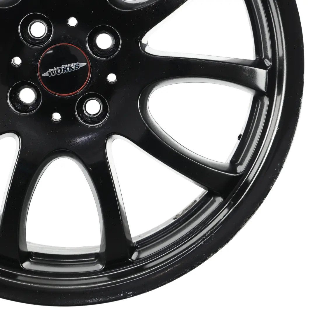 Cerchio in lega nero 18" Doppie razze per Mini R50 R56 John Cooper Works JCW con numero di parte 6778428 Mini R50 R56 John Cooper Works JCW Cerchio in lega nero 18" Doppie razze - SKU 6778428-2 - Numero di parte 6778428