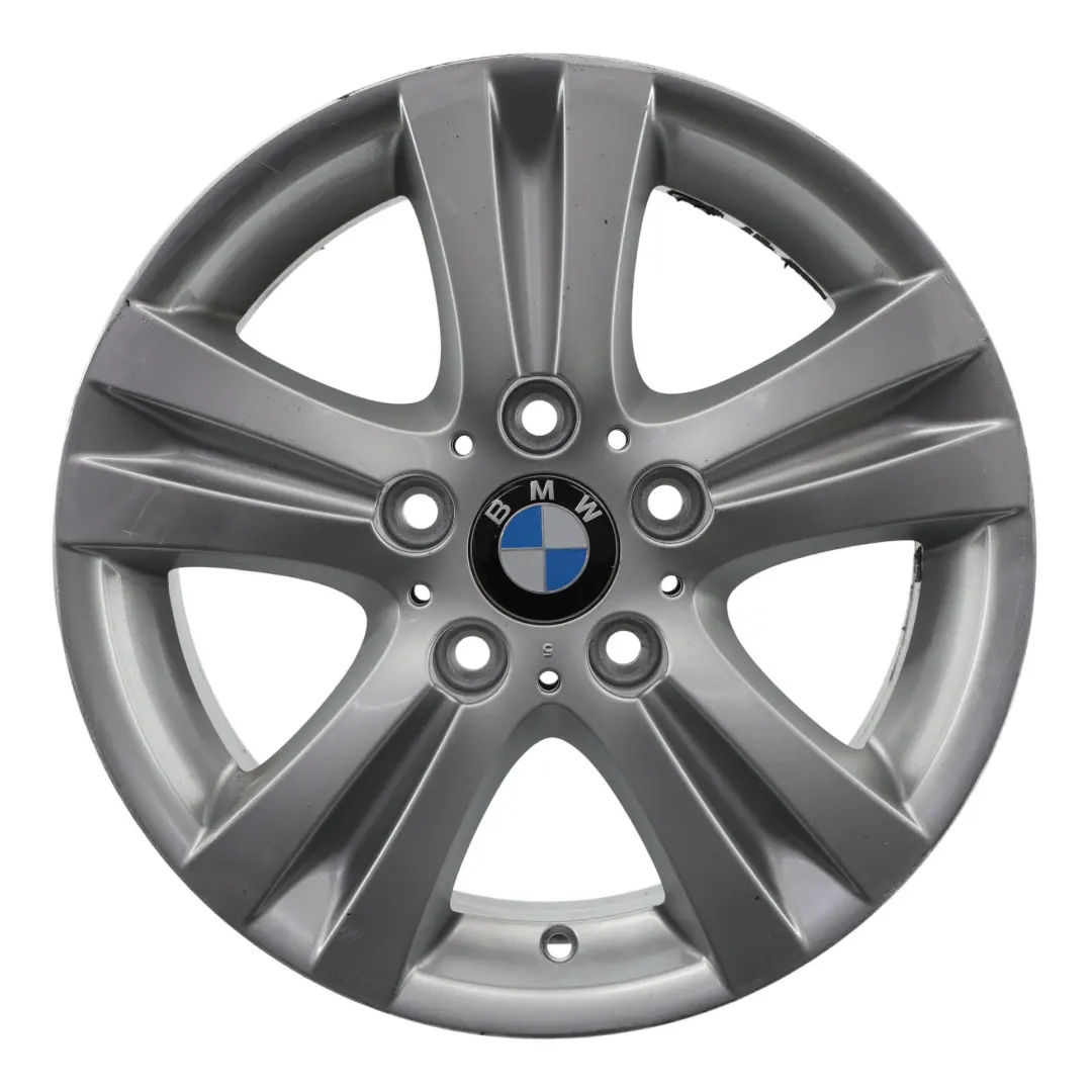 Jante argentée en alliage 16" 7J ET:44 Double Spoke 222 pour BMW E81 E87 E88 à propos du numéro de pièce 6779696 BMW E81 E87 E88 Jante argentée en alliage 16" 7J ET:44 Double Spoke 222 - SKU 6779696-7 - Numéro de pièce 6779696