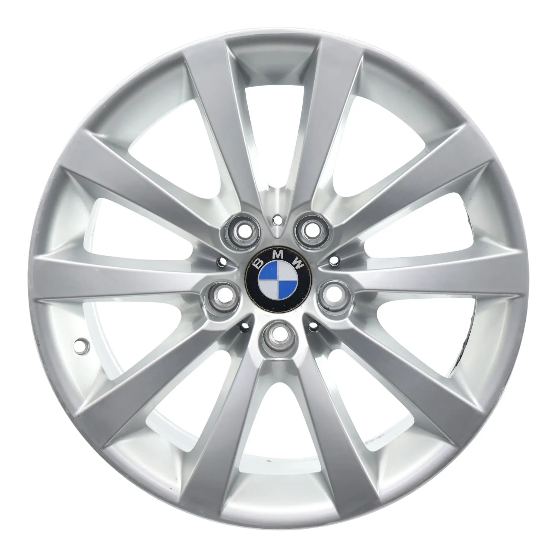 BMW F06 F10 F11 Silver Light Alloy Wheel Rim 18" V Spoke 328 8J ET:30 6790173