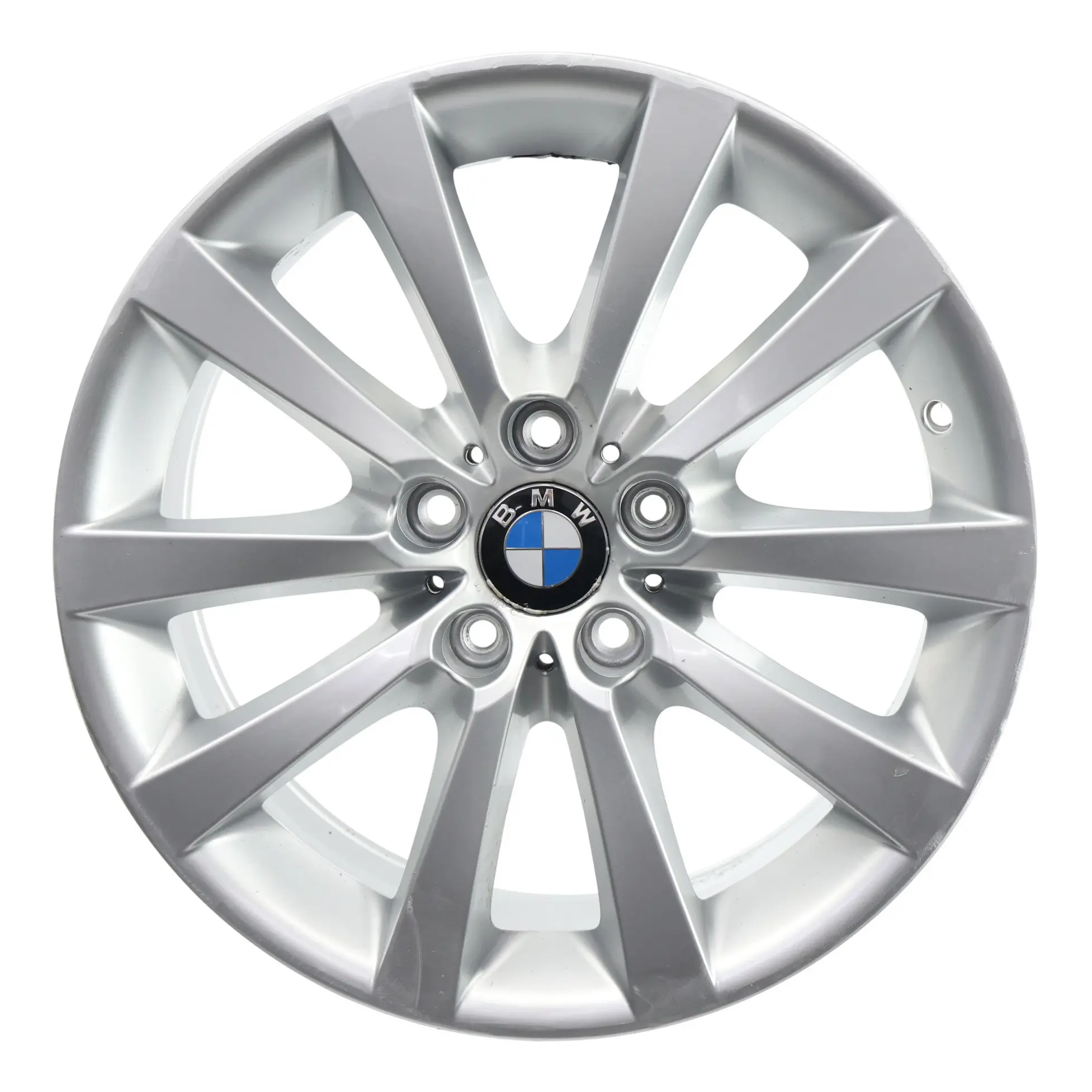 BMW F06 F10 F11 Silver Light Alloy Wheel Rim 18" V Spoke 328 8J ET:30 6790173