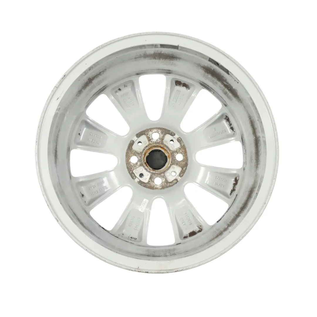 Mini Cooper R55 R56 R57 Argento Cerchio in lega 17" 7J ET:48 Raggi conici 121 - SKU 6791945-1 - Numero di parte 6791945