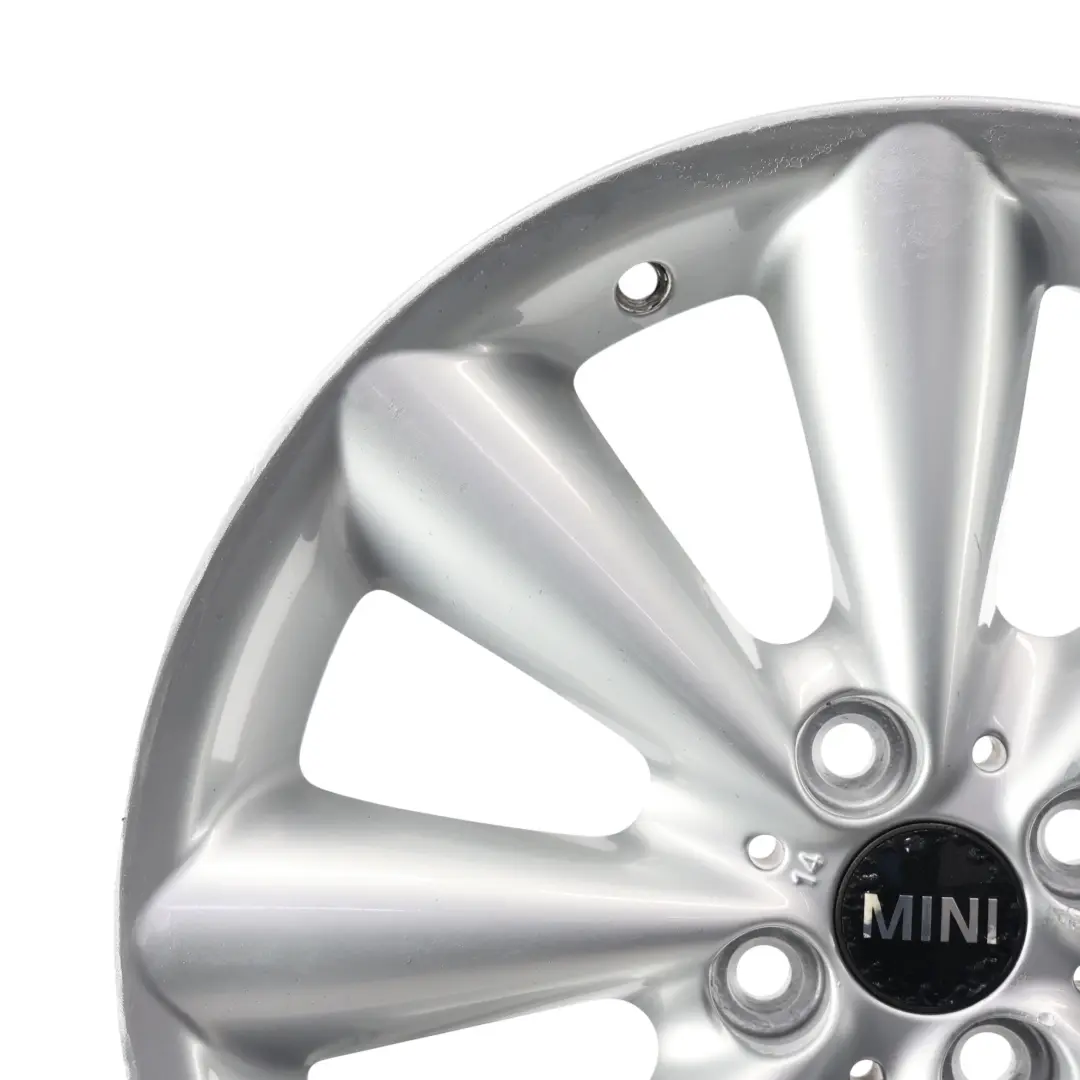 Alloy Rim 17" 7J ET:48 Conical Spoke 121 to Mini Cooper R55 R56 R57 Silver Wheel with Part number 6791945 Mini Cooper R55 R56 R57 Silver Wheel Alloy Rim 17" 7J ET:48 Conical Spoke 121 - SKU 6791945-1 - Part number 6791945