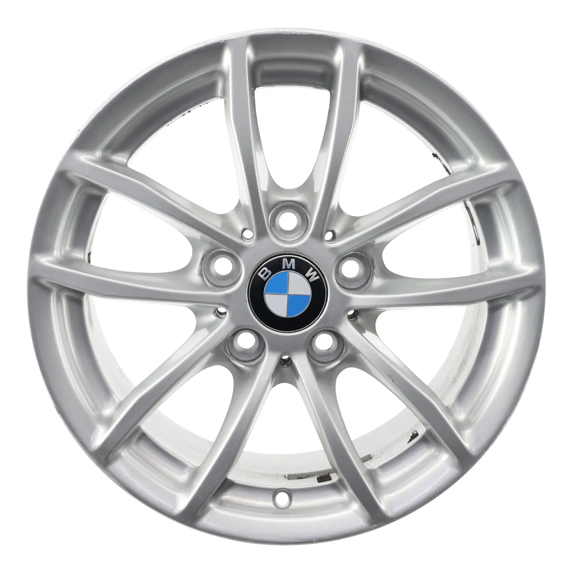 BMW F20 F21 F22 Argento Cerchio AlluMini o Alufelge 16" Raggi V 378 7J 6796202