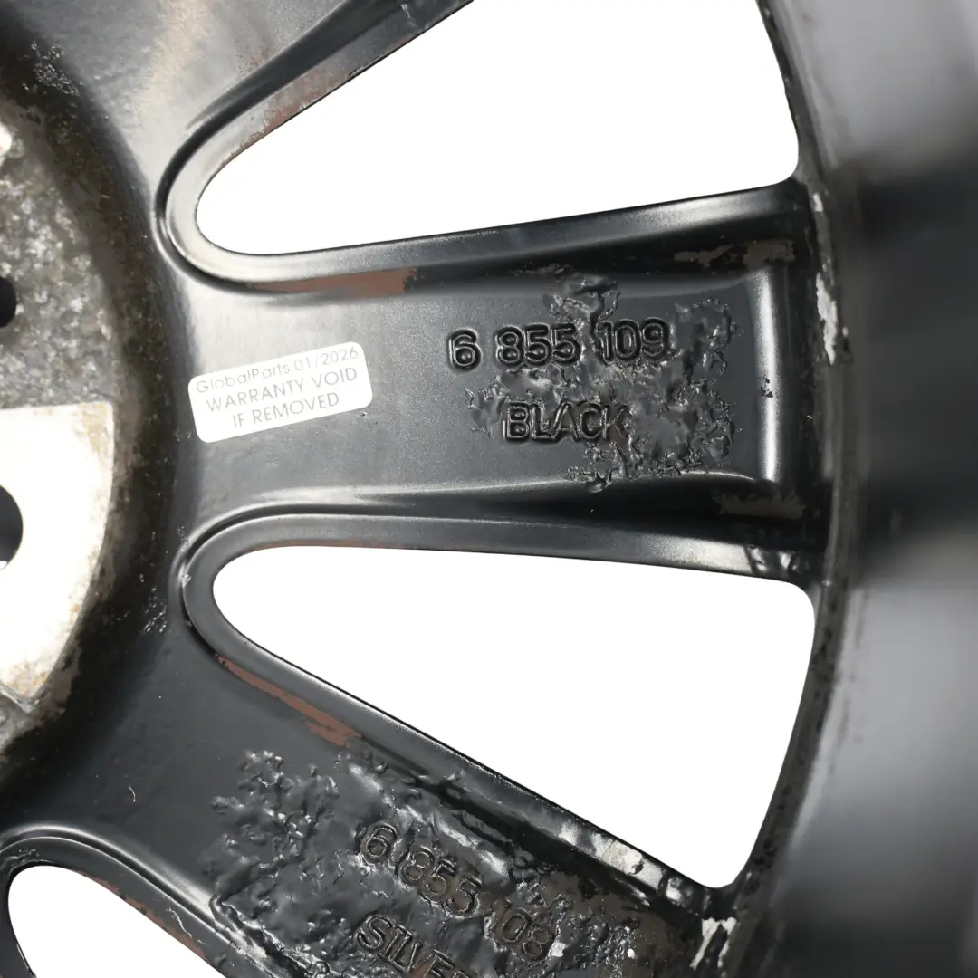 Mini Cooper F55 F56 Black Wheel Alloy Rim 17" ET:54 7J Cosmos Spoke 499 - SKU 6855109-3 - Part number 6855109