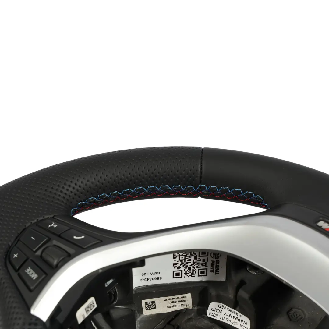 NUEVO Volante deportivo de cuero negro Paddle Shift para BMW F20 F21 F22 F30 F31 F32 con número de pieza 6863343 BMW F20 F21 F22 F30 F31 F32 NUEVO Volante deportivo de cuero negro Paddle Shift - SKU 6863343-2 - Número de pieza 6863343
