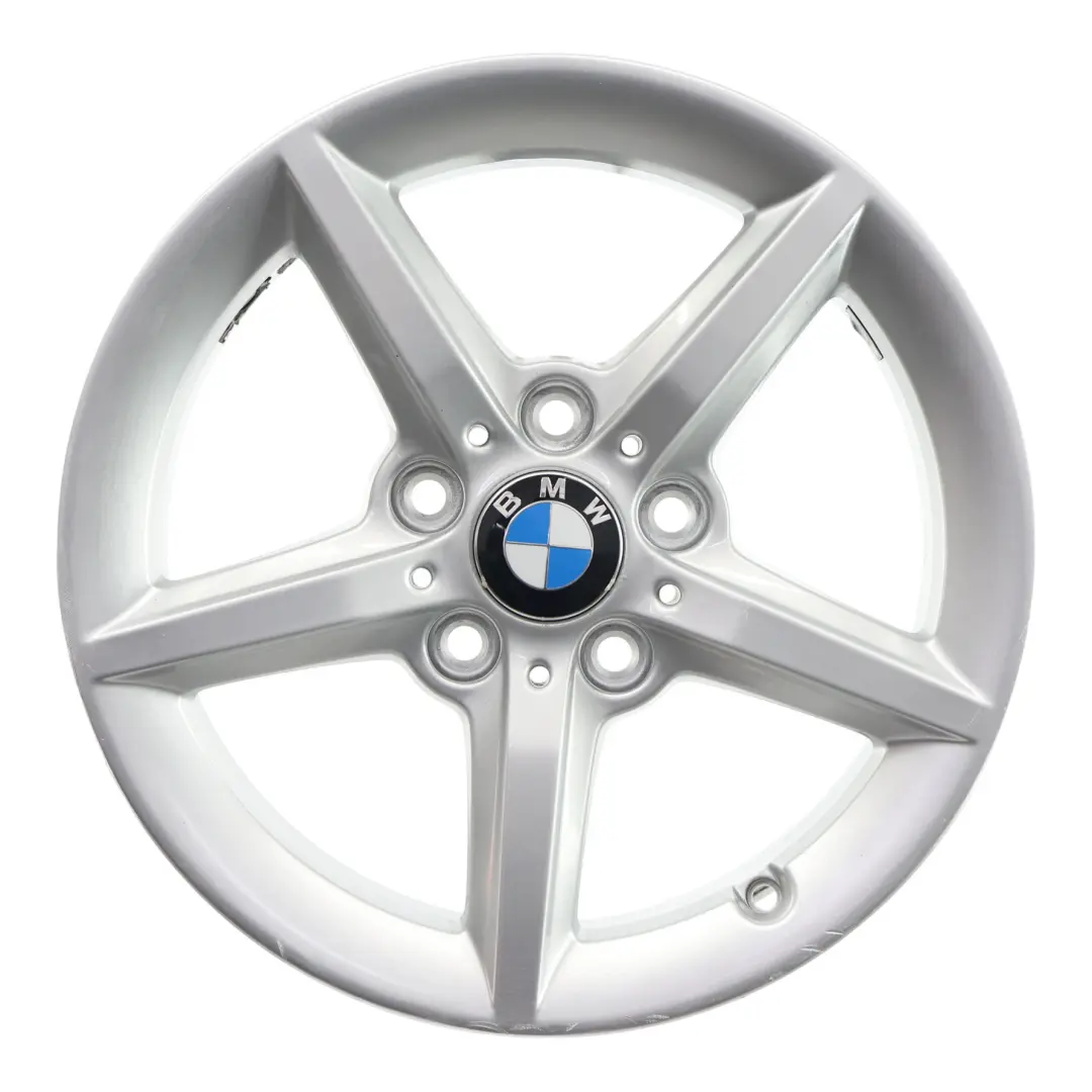 BMW F20 F21 F22 F23 Silver Wheel Alloy Rim 16" ET:40 7J Star Spoke 654 - SKU 6866302-3 - Part number 6866302