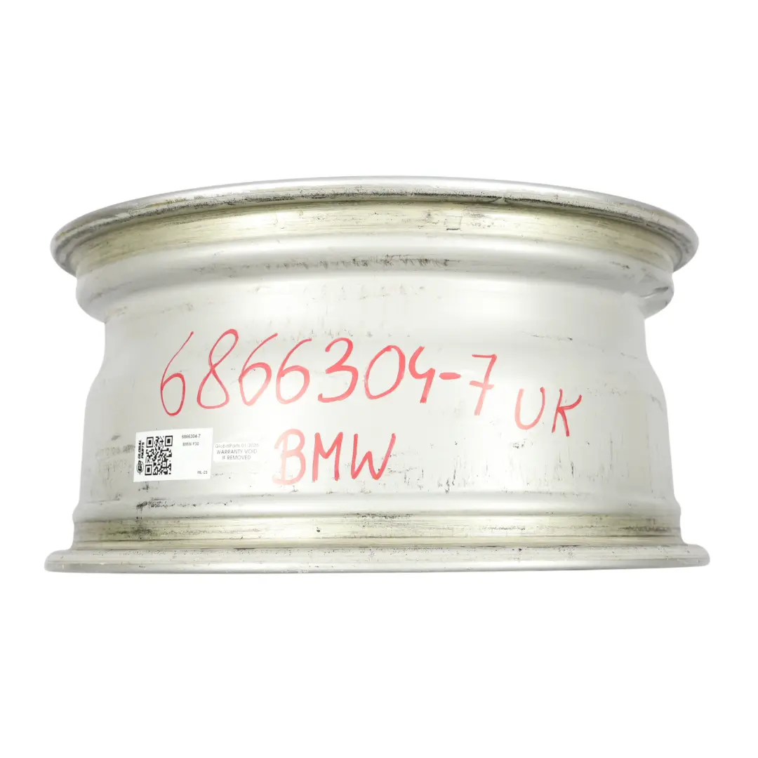 BMW F30 F31 LCI Wheel Rim Alloy Silver 16" 7,5J ET:37 V Spoke 656 - SKU 6866304-7 - Part number 6866304