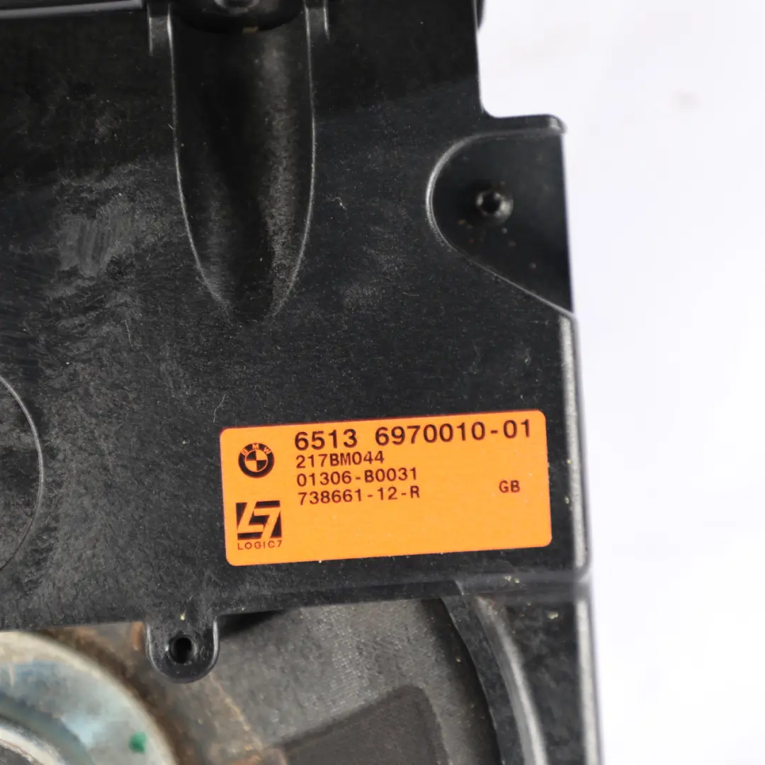 Driver Side Subwoofer Speaker Front Right O/S to BMW E65 E66 E67 with Part number 6970010 BMW E65 E66 E67 Driver Side Subwoofer Speaker Front Right O/S - SKU 6970010 - Part number 6970010
