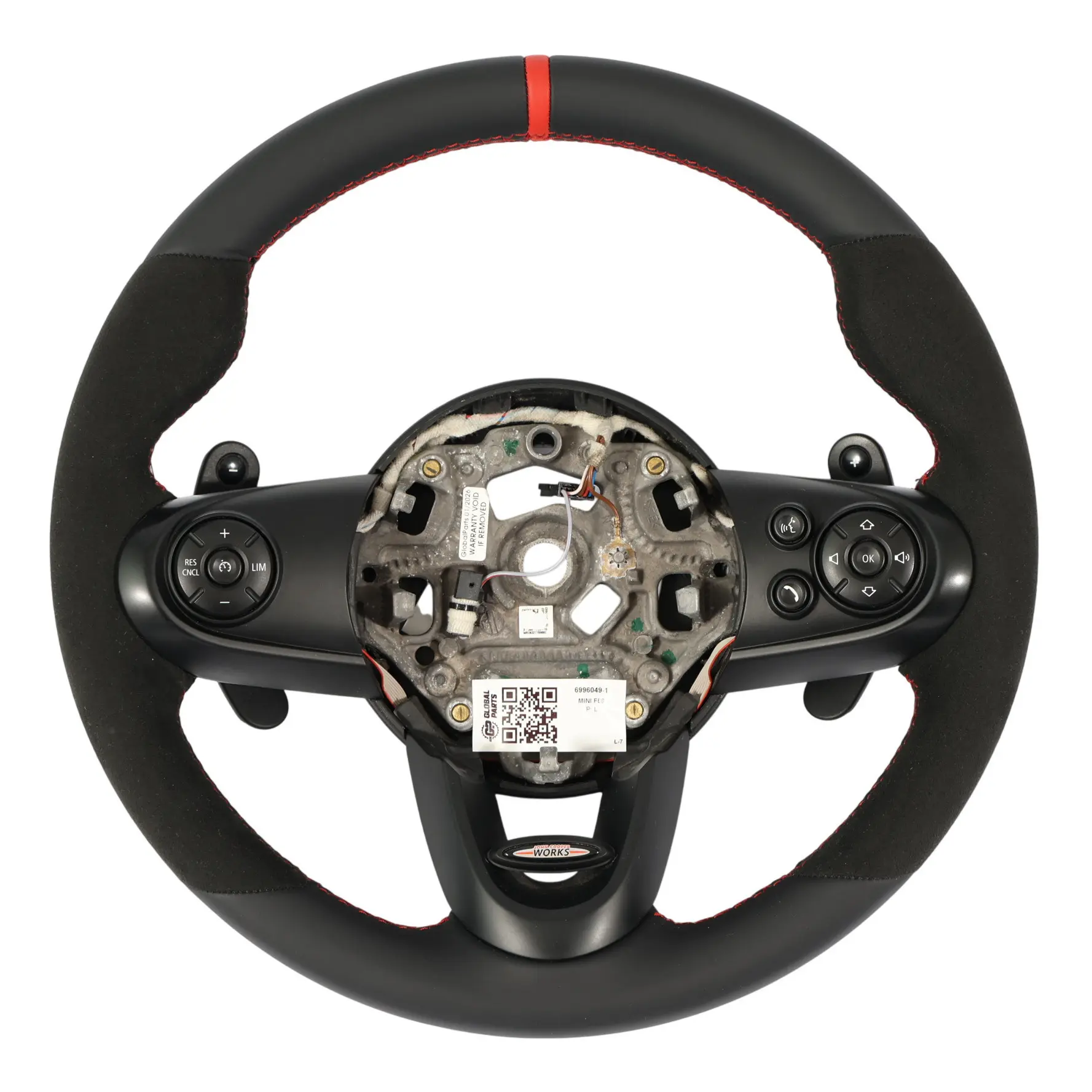 Sport Volant Mini Cooper S JCW F55 F56 NOUVEAU Cuir Noir / Alcantara Manettes