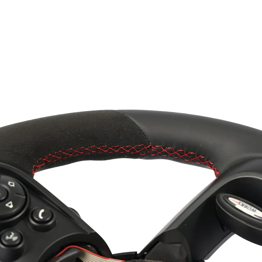 NEU Schwarz Leder / Alcantara Sportlenkrad Schaltwippen für Mini Cooper S JCW F56 mit Teilenummer 6996049 Mini Cooper S JCW F56 NEU Schwarz Leder / Alcantara Sportlenkrad Schaltwippen - SKU 6996049-1 - Teilenummer 6996049