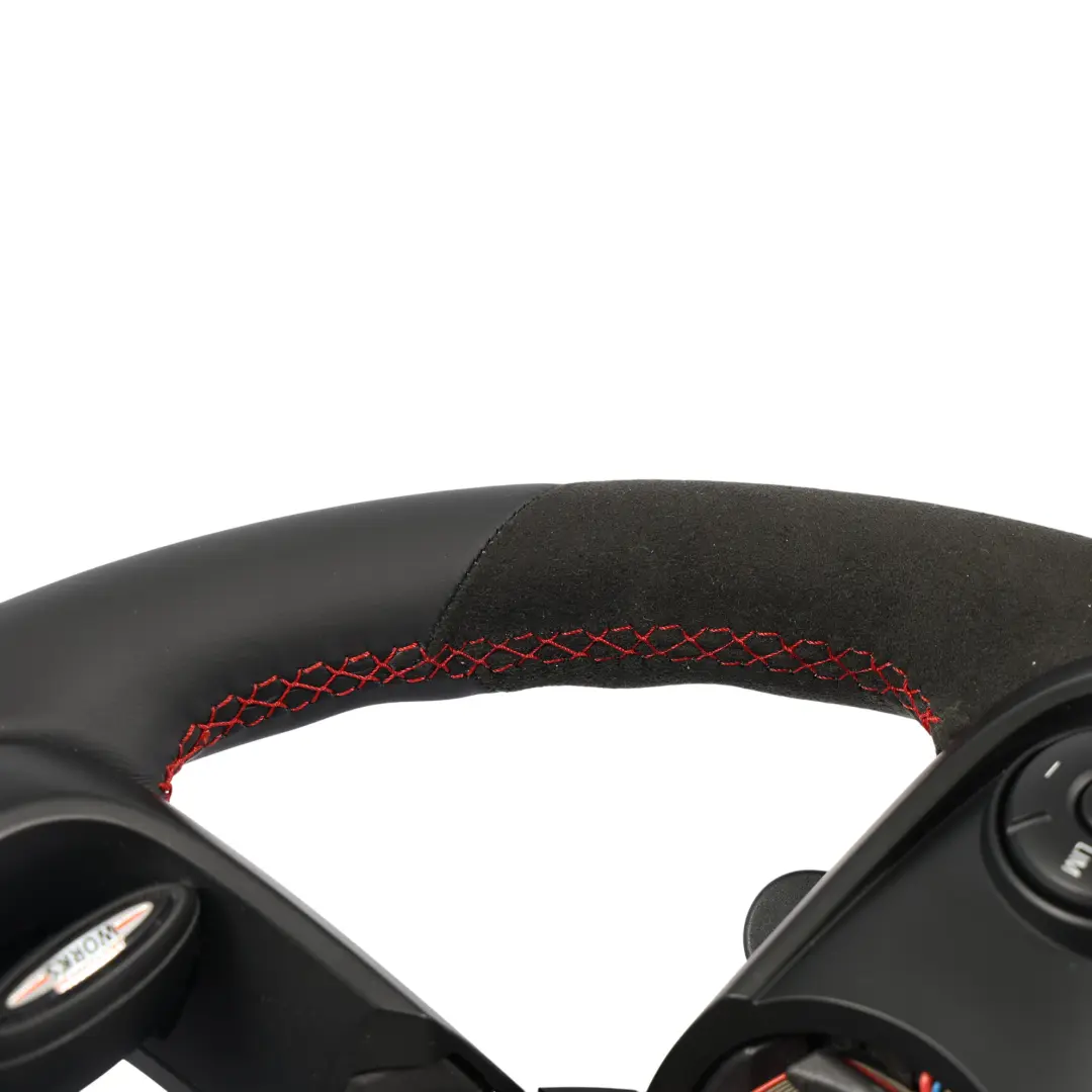 NUOVO Nero / Alcantara Pelle Sportivo Pagaie per Volante Mini Cooper S JCW F55 F56 con numero di parte 6996049 Volante Mini Cooper S JCW F55 F56 NUOVO Nero / Alcantara Pelle Sportivo Pagaie - SKU 6996049-1 - Numero di parte 6996049