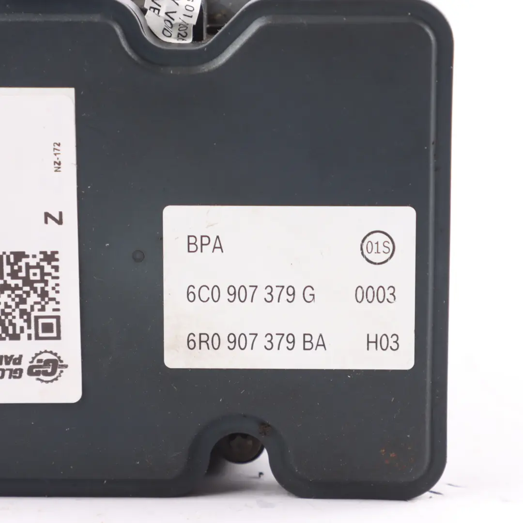 Brake Pump ABS Module Control Braking Unit 6R0907379BA to VW Polo 6R with Part number 6C0907379G VW Polo 6R Brake Pump ABS Module Control Braking Unit 6R0907379BA - SKU 6C0907379G - Part number 6C0907379G