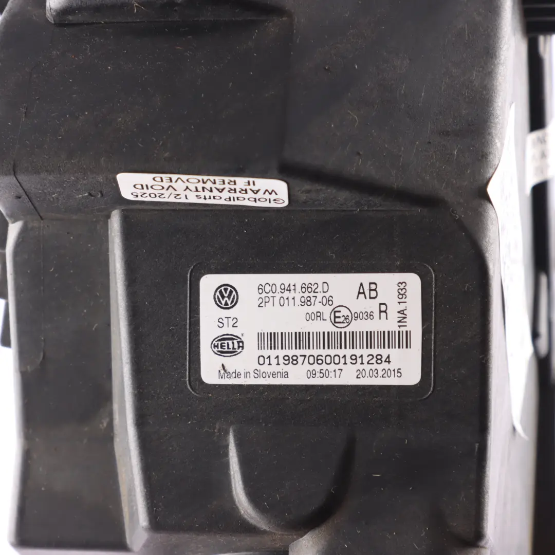 Fog Lamp Bumper Day Light Front Right O/S to Volkswagen VW Polo 6R with Part number 6C0941662D Volkswagen VW Polo 6R Fog Lamp Bumper Day Light Front Right O/S - SKU 6C0941662D - Part number 6C0941662D