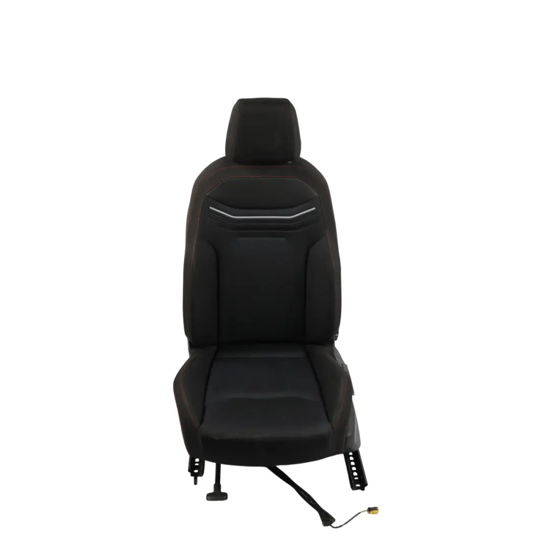 Seat Arona KJ7 Front Seat Cloth Titanium Black Red Thread Left N/S - SKU 6F0881805AN-1 - Part number 6F0881805AN