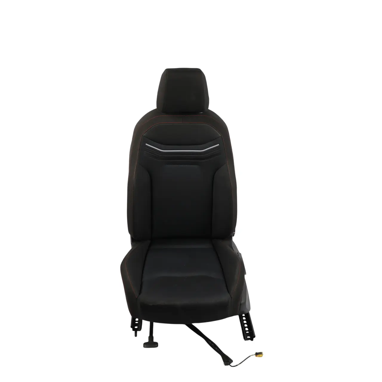 Seat Arona KJ7 Front Seat Cloth Titanium Black Red Thread Left N/S