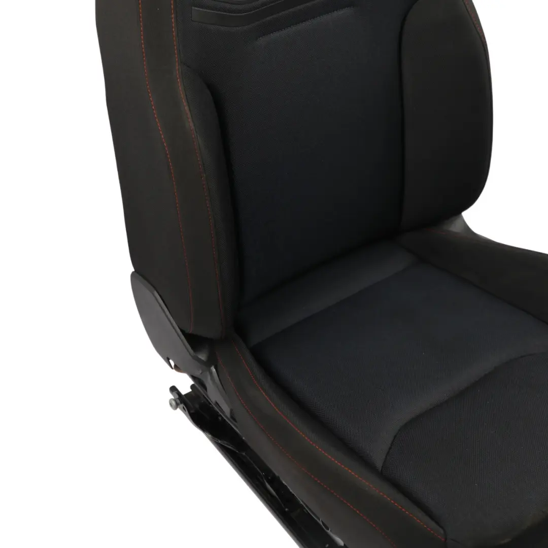 Front Seat Cloth Titanium Black Red Thread Left N/S to Seat Arona KJ7 with Part number 6F0881805AN Seat Arona KJ7 Front Seat Cloth Titanium Black Red Thread Left N/S - SKU 6F0881805AN-1 - Part number 6F0881805AN