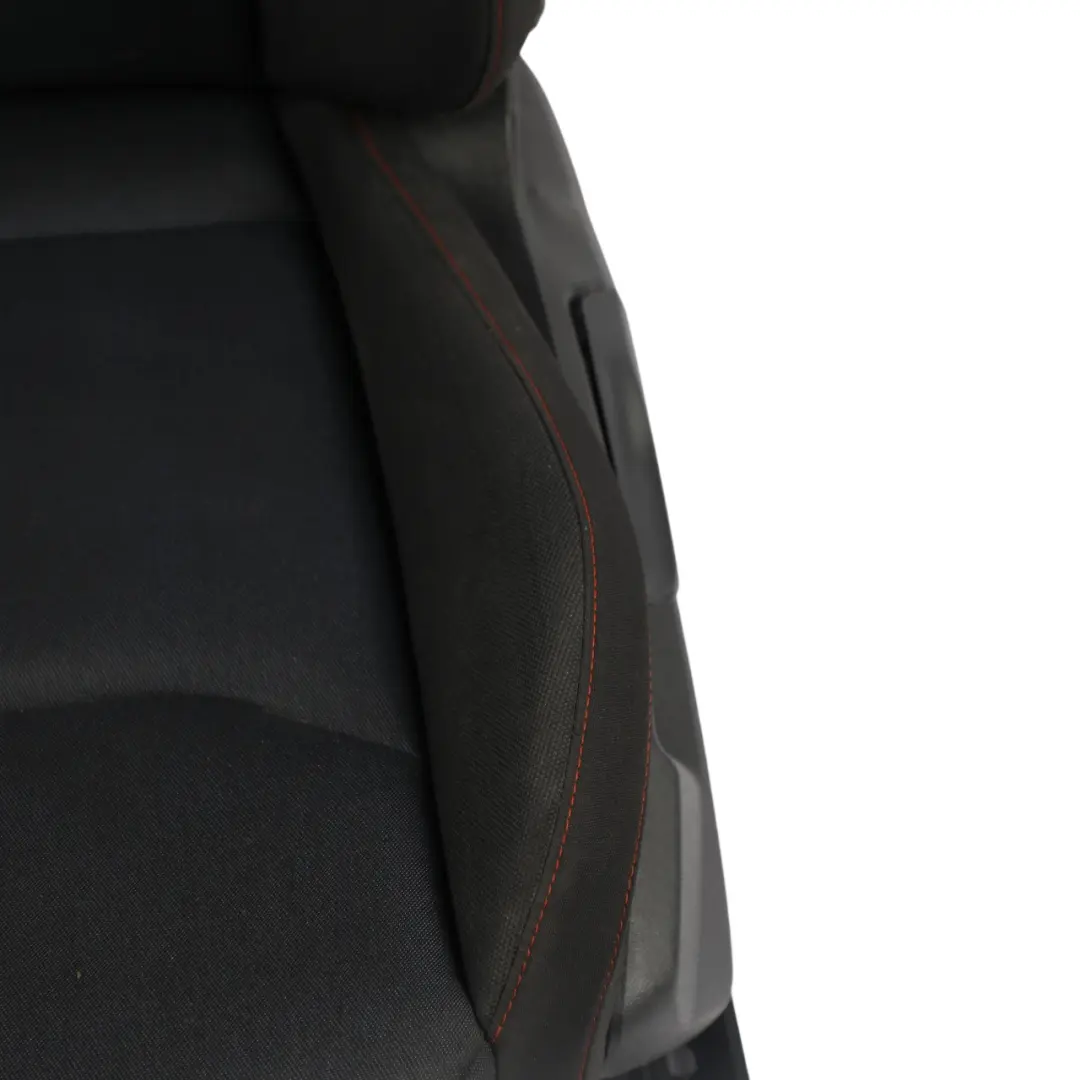 Front Seat Cloth Titanium Black Red Thread Left N/S to Seat Arona KJ7 with Part number 6F0881805AN Seat Arona KJ7 Front Seat Cloth Titanium Black Red Thread Left N/S - SKU 6F0881805AN-1 - Part number 6F0881805AN