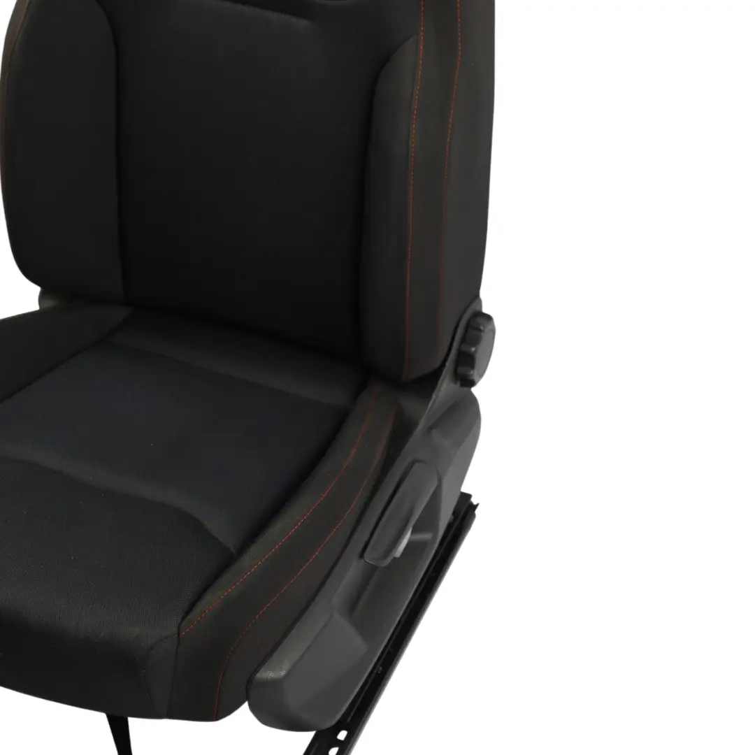 Seat Arona KJ7 Front Seat Cloth Titanium Black Red Thread Left N/S - SKU 6F0881805AN-1 - Part number 6F0881805AN