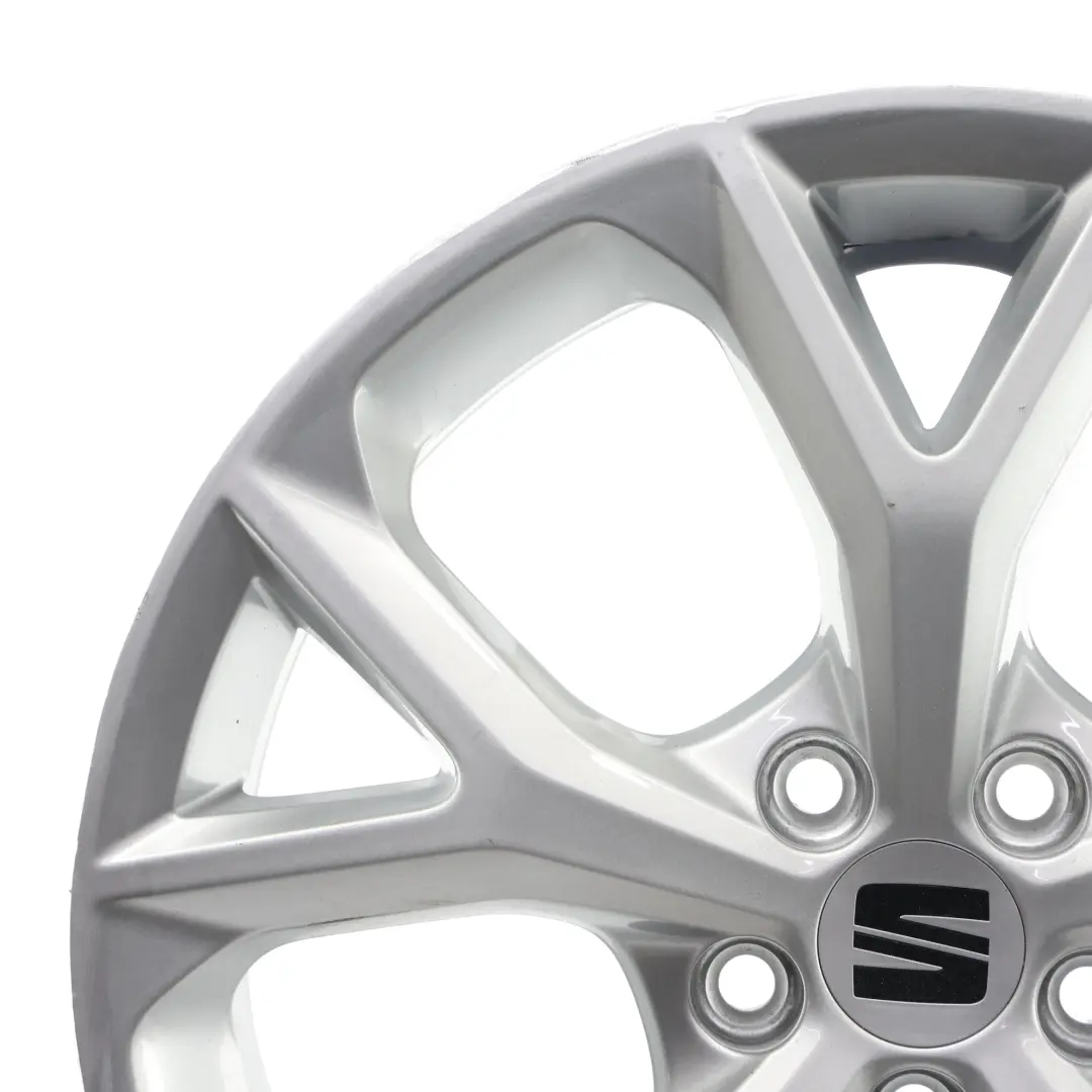 Seat Arona FR KJ7 Srebrna Felga Aluminiowa 17" 6.5J ET:48 - SKU 6F9601025H-1 - Numer Części 6F9601025H