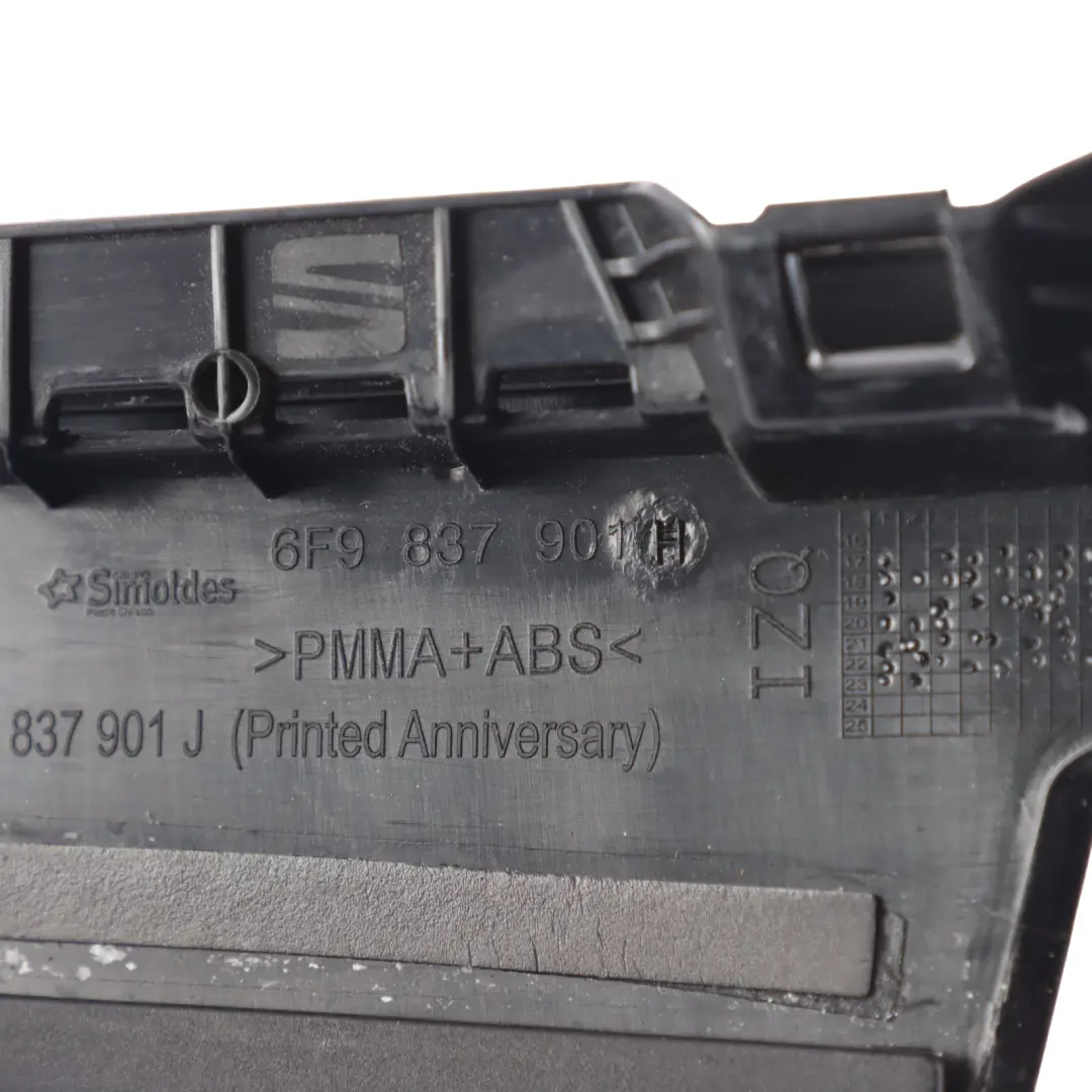 Front Door B-Pillar Strip Cover Trim Left N/S to Seat Arona KJ7 with Part number 6F9837901H Seat Arona KJ7 Front Door B-Pillar Strip Cover Trim Left N/S - SKU 6F9837901H - Part number 6F9837901H