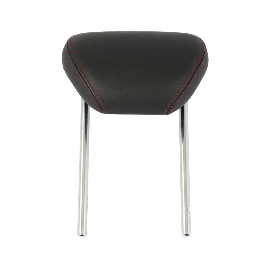 Seat Ibiza 6J Poggiatesta Sedile Posteriore Sinistro Destro Pelle Nera Rosso - SKU 6J0885921H - Numero di parte 6J0885921H