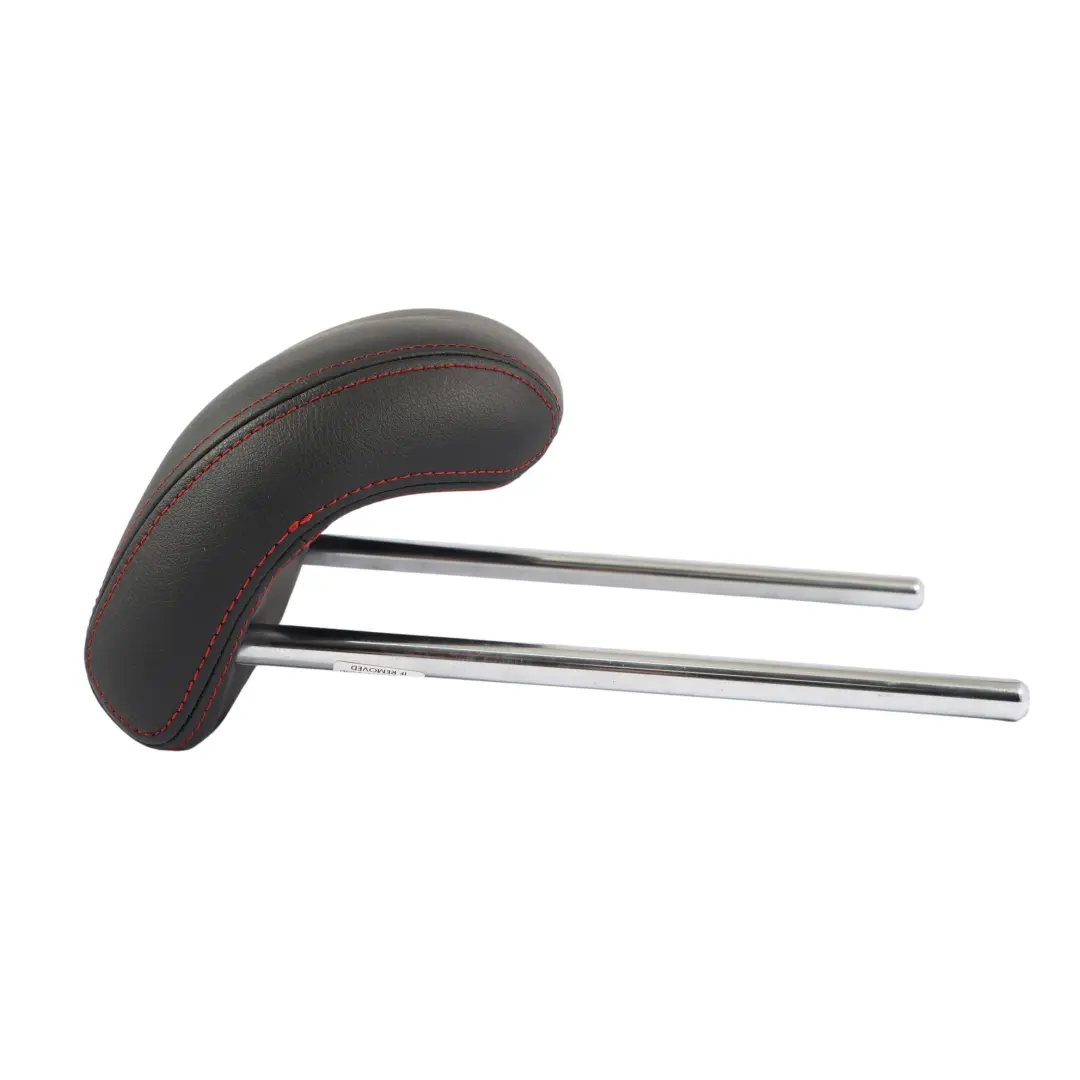 Seat Ibiza 6J Poggiatesta Sedile Posteriore Sinistro Destro Pelle Nera Rosso - SKU 6J0885921H - Numero di parte 6J0885921H