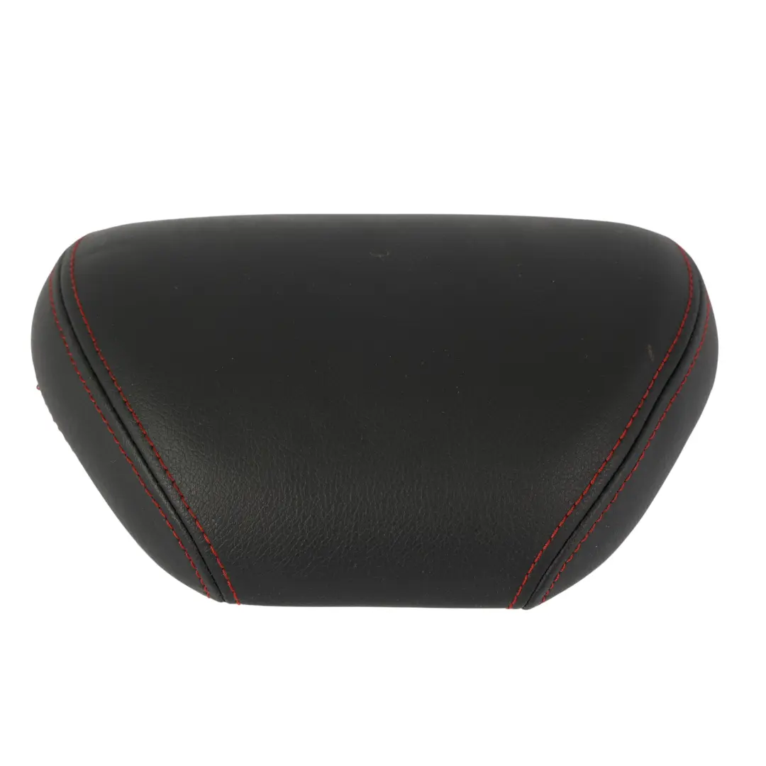 Seat Ibiza 6J Rücksitz Kopfstütze Links Rechts Schwarzes Leder Rote Naht - SKU 6J0885921H - Teilenummer 6J0885921H