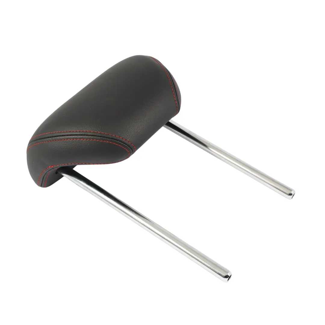 Seat Ibiza 6J Rear Seat Headrest Left Right N/O/S Black Leather Red Stitch - SKU 6J0885921H - Part number 6J0885921H