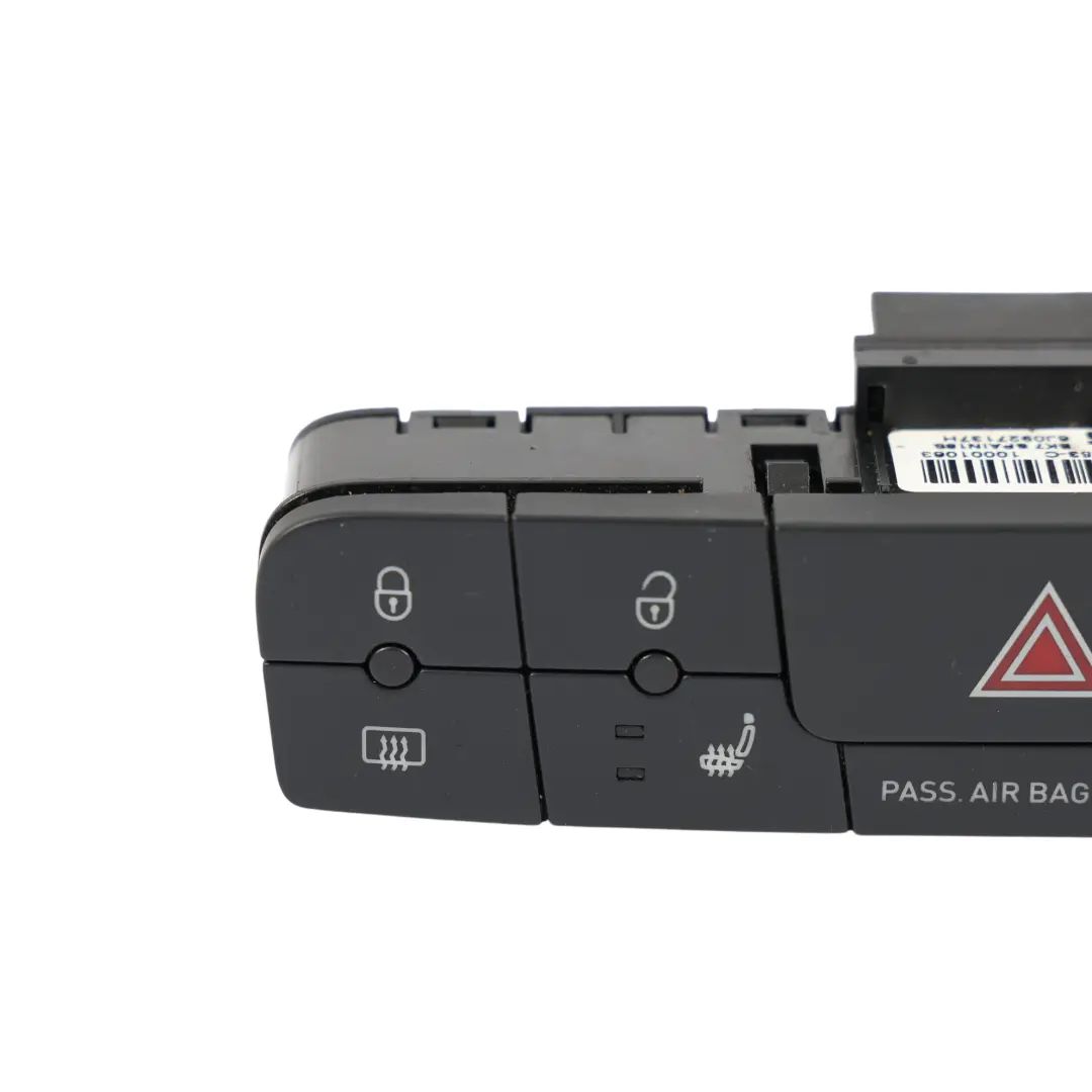 Seat Ibiza 6J Salpicadero Luces Emergencia Panel Interruptor Negro - SKU 6J0927137H - Número de pieza 6J0927137H