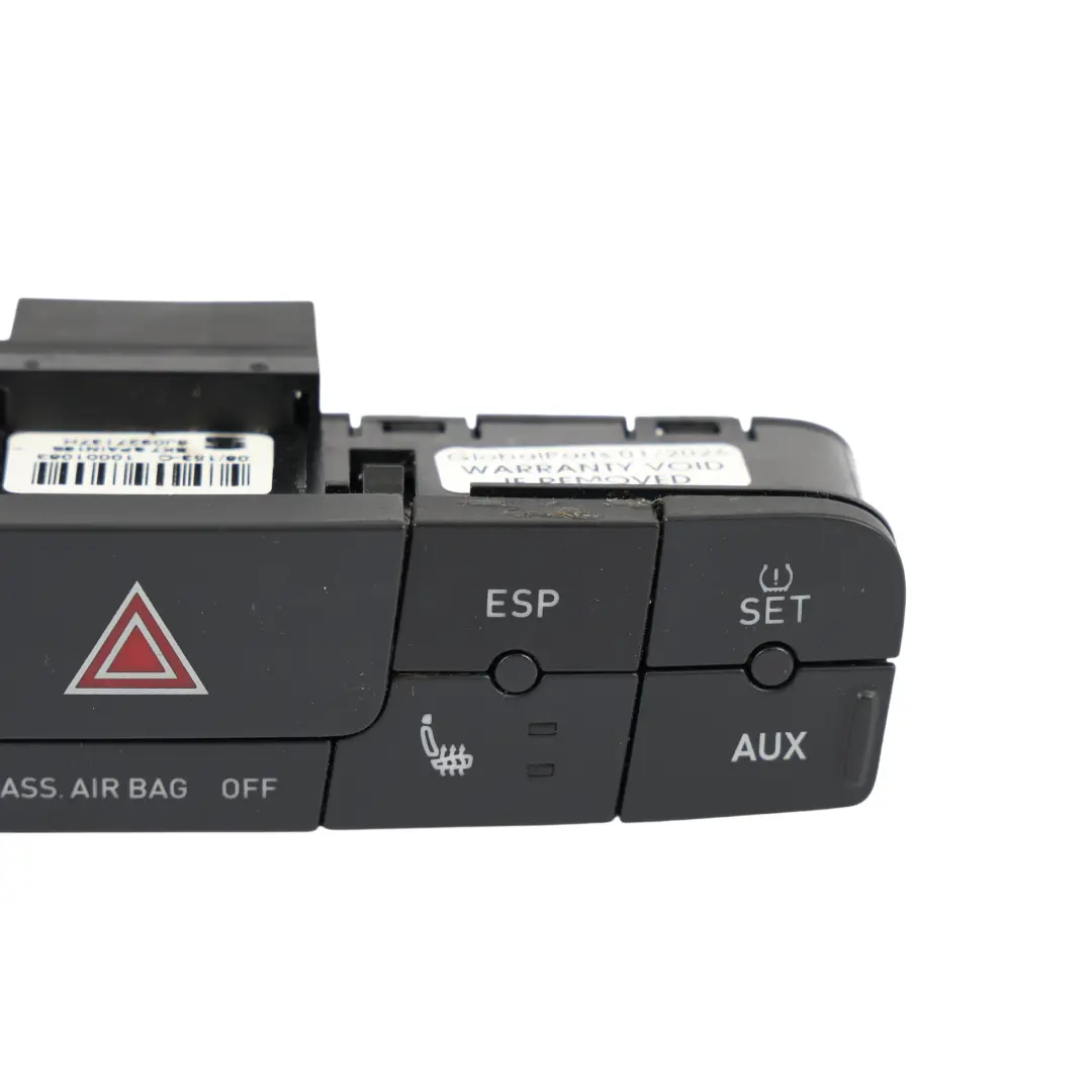 Seat Ibiza 6J Dashboard Hazard Lights Seat Heat ESP Panel Switch - SKU 6J0927137H - Part number 6J0927137H