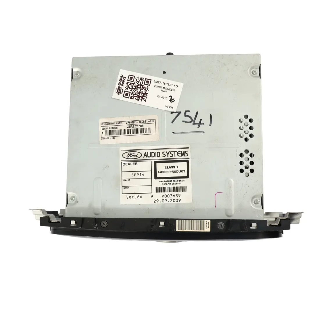 Ford Mondeo IV Galaxy III Autoradio CD Sony DAB 8S7T-18C939-ME - SKU 6M2F-18C821-FD - Numéro de pièce 6M2F-18C821-FD