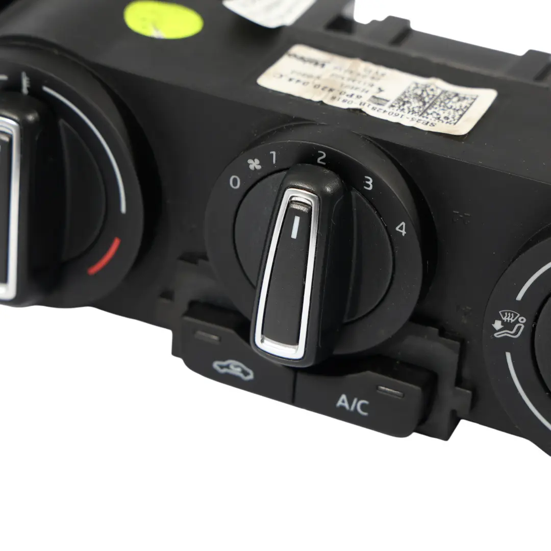 Seat Ibiza Mk4 6J 6P Heater Climate Control Panel Switch - SKU 6P0820045C - Part number 6P0820045C