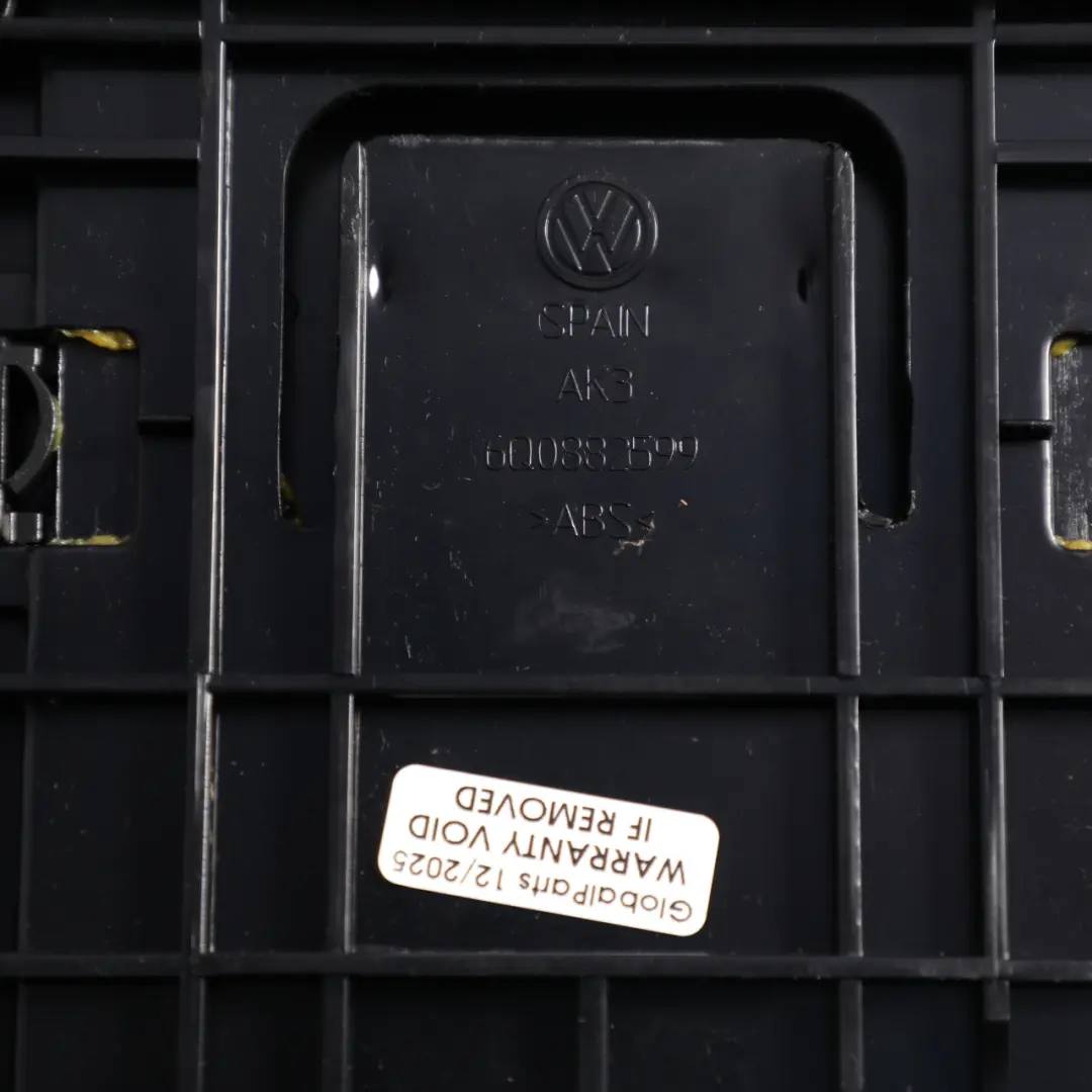 Under Seat Front Storage Box Case Left N/S to VW Polo 6R Caddy III with Part number 6Q0882599 VW Polo 6R Caddy III Under Seat Front Storage Box Case Left N/S - SKU 6Q0882599 - Part number 6Q0882599