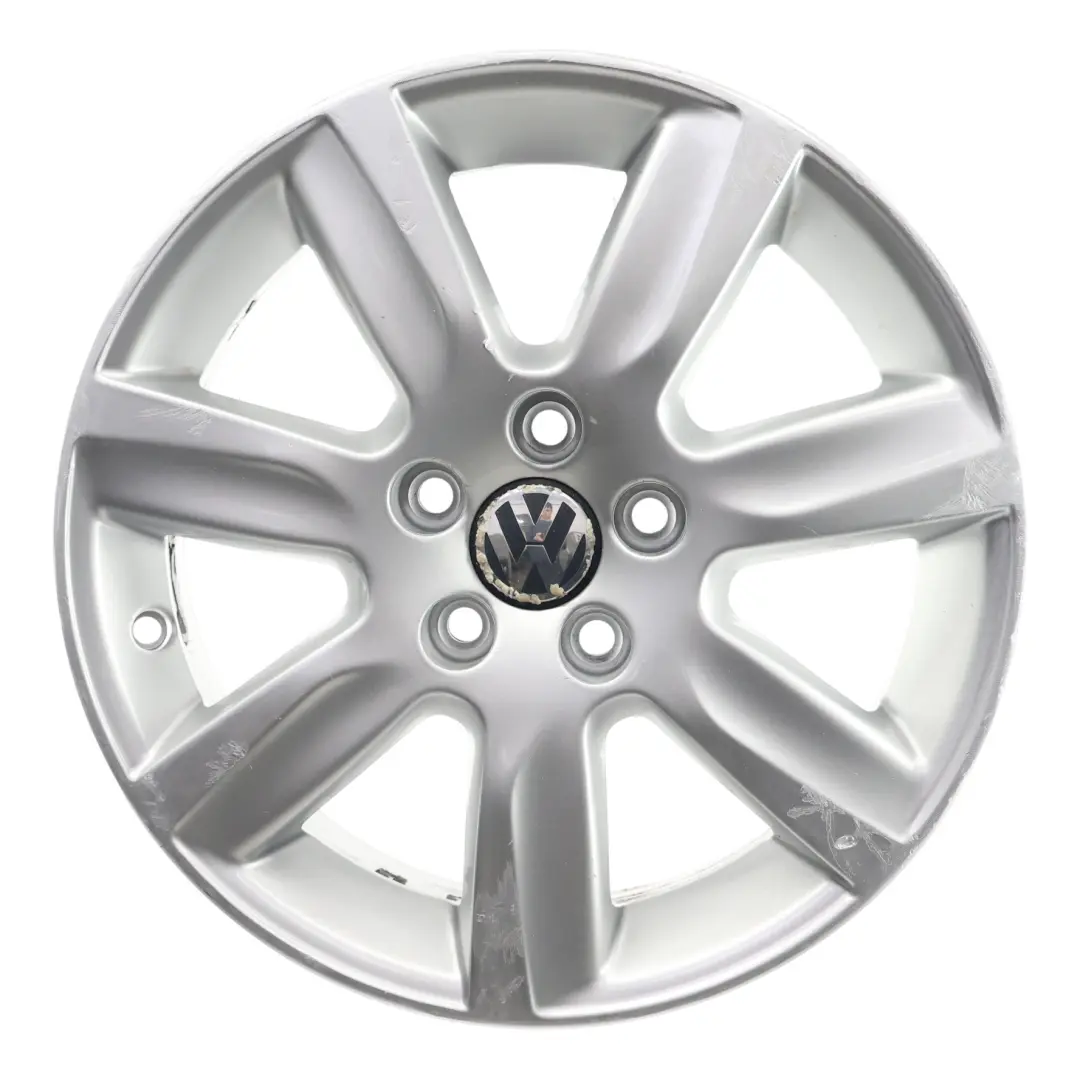VW Volkswagen Polo 6R Mk5 Llanta de aleación plateada 15" ET:40 6J - SKU 6R0601025L-1 - Número de pieza 6R0601025L
