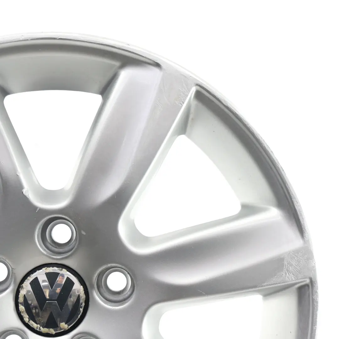 VW Volkswagen Polo 6R Mk5 Argento Cerchio in lega 15" ET:40 6J - SKU 6R0601025L-1 - Numero di parte 6R0601025L