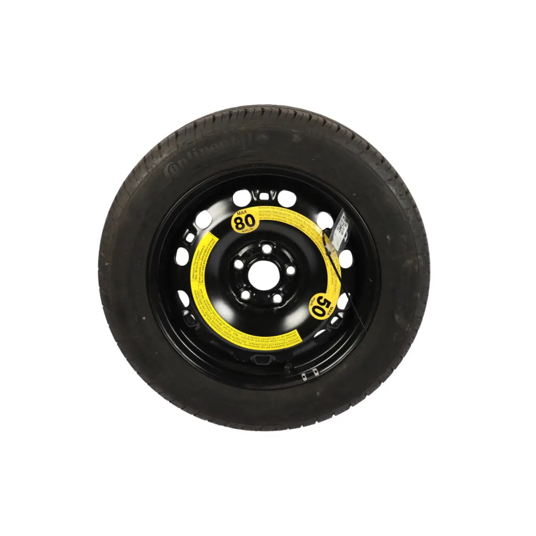 VW Volkswagen Polo 6R Spare Wheel Steel R15 Tyre Continental 185/60 - SKU 6R0601027D-2 - Part number 6R0601027D