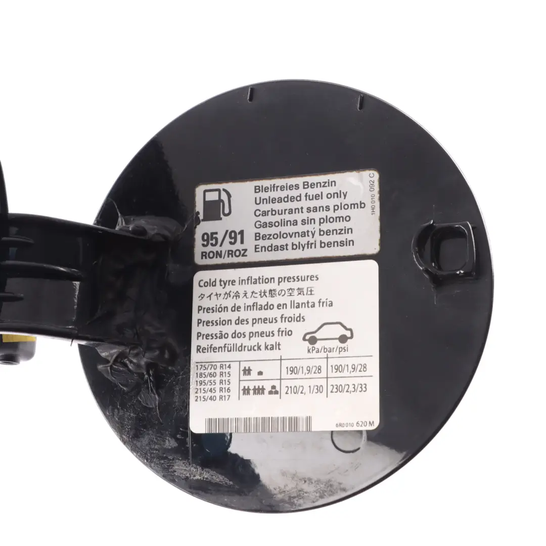 Filler Cap Flap Deep Black Pearl Effect - C9X to Volkswagen Polo 6R Fuel with Part number 6R0809857H Volkswagen Polo 6R Fuel Filler Cap Flap Deep Black Pearl Effect - C9X - SKU 6R0809857H-DBL - Part number 6R0809857H